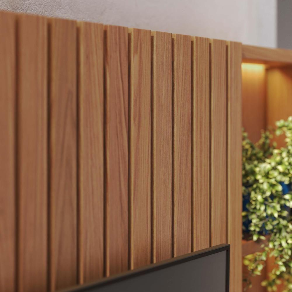 Estante Home Theater Ambiente Cancún Freijó Off White Matte - Colibri - 10