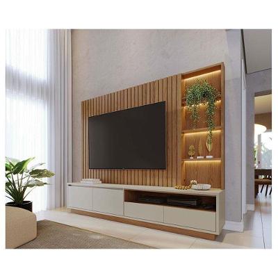 Estante Home Theater Ambiente Cancún Freijó Off White Matte - Colibri