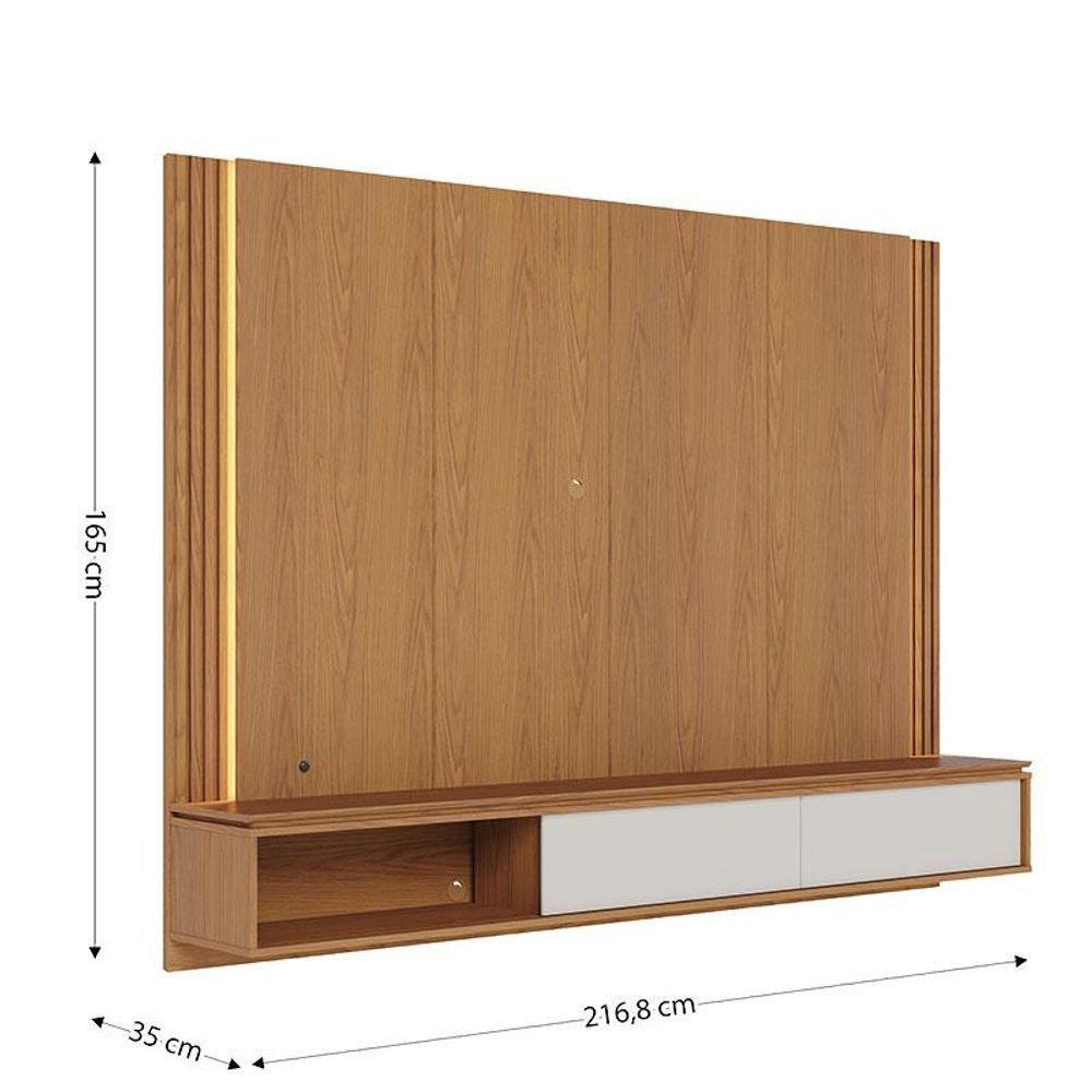 Home Suspenso Loa Freijó Off White Com Mesa De Centro Jeri Off White Freijó E Aparador Riviera Freijó - Colibri - 4