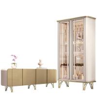 Cristaleira évora Com Buffet Saluti Champanhe Off White - Hb Móveis - 1