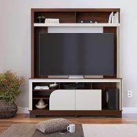 Estante Home Theater Ambiente Belaya Nogueira Real Off White Matte - Colibri - 5