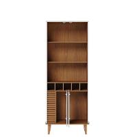 Cristaleira Jurerê Off White Matte Freijó Com Aparador Para Sala Buffet Vitória Freijó Off White - Colibri - 3