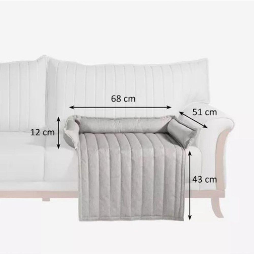 Conjunto Sofá Living Vitória 2,20m + Cama Pet Vitória - 7