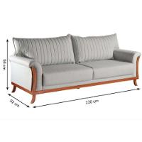 Conjunto Sofá Living Vitória 2,20m + Cama Pet Vitória - 8