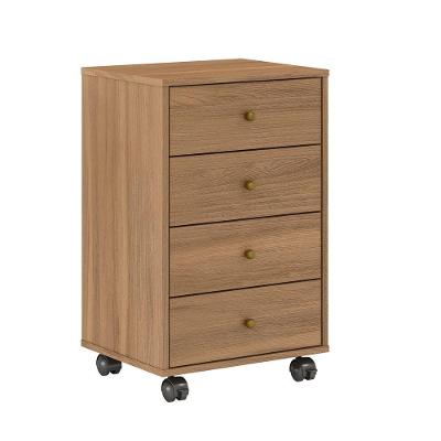 Mesa De Cabeceira Presence Com 4 Gavetas - Amêndola Touch