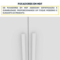Roupeiro Sevila Com Espelho 6 Portas Tcil Cor:neve