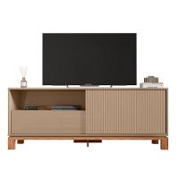 Rack Bancada Tv Para Sala De Estar 150cm Visari C01 - D'rossi Cor Marrom/freijó - 2