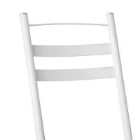 Kit 2 Cadeiras Tubular America 061 Branco Assento Floral Cinza Artef