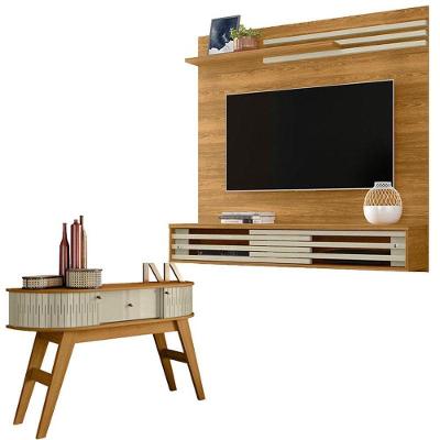 Estante Home Theater Bancada Frizz Sublime Com Aparador Estoril Cumaru Opala - Madetec