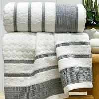 Toalha De Rosto Treviso Fio Penteado 50x70 Branco - 1