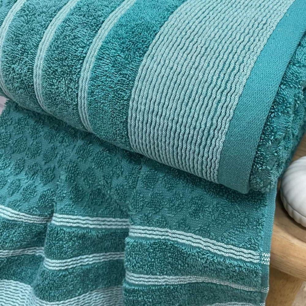 Toalha De Rosto Treviso Fio Penteado 50x70 Verde - 3