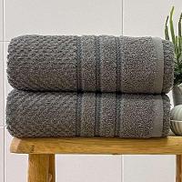 Toalha De Rosto Fio Penteado Ferrara 50x70 Cinza - 1