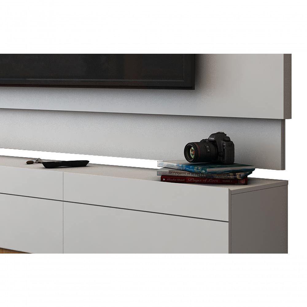 Rack Com Painel Para Tv 60 Polegadas Branco Classic 3g 2.2 - Imcal Móveis - 4
