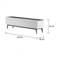 Rack Com Painel Para Tv 60 Polegadas Branco Classic 3g 2.2 - Imcal Móveis - 6