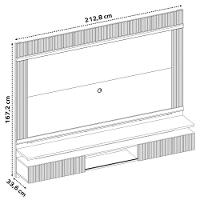 Painel Nt 1370 Off White Com Freijo - Notavel - 7