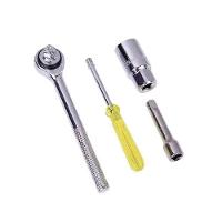 Jogo Chaves Soquete 52 Pecas Kit Completo Ferramentas Maleta Catraca 3-8 1-2 E 1-4 Reversivel Roda Profissional - 3