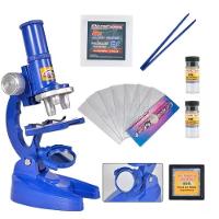 Microscopio De Mesa Infantil Kit Laboratorio Pedagogico Com Ampliação Ate 450x Led Cientista Acessorios Escolar Completo - 2