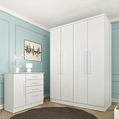 Roupeiro Amsterdam 4 Portas Tcil Neve