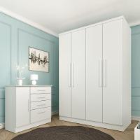 Roupeiro Amsterdam 4 Portas Tcil Neve - 1