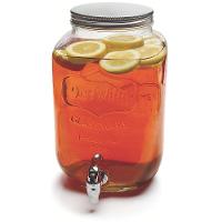 Suqueira De Vidro Com Suporte Ferro Metal 4 Litros Dispenser Diamond Luxo Bebidas Retro Agua Suco Refresqueira Festa Bar