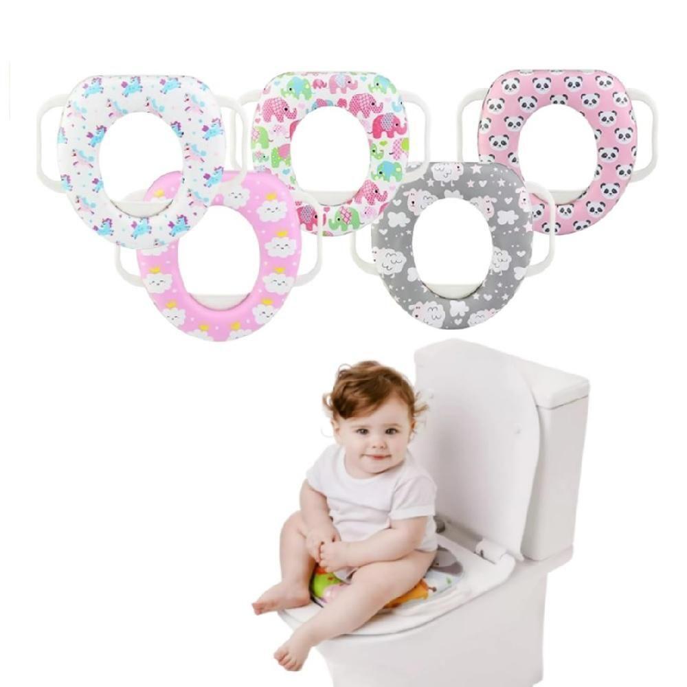 Assento Redutor Acolchoado Universal Vaso Sanitario Infantil Alcas Adaptador Desfralde Crianca Bebe - 3