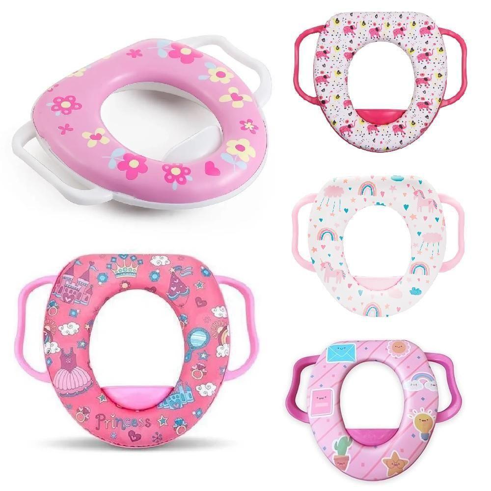 Assento Redutor Acolchoado Universal Vaso Sanitario Infantil Alcas Adaptador Desfralde Crianca Bebe - 5