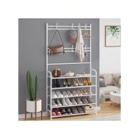 Guarda Roupa Organizador Arara 5 Prateleiras Cabideiro Rack Sapateira Bolsa Brinquedos Sapatos - 3