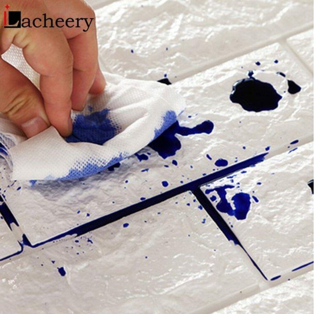 Papel Parede Painel 3d Tijolinho Branco Placa Auto Adesivo Revestimento Espuma 77x70cm Grande Autocolante Decoracao Ambi - 5