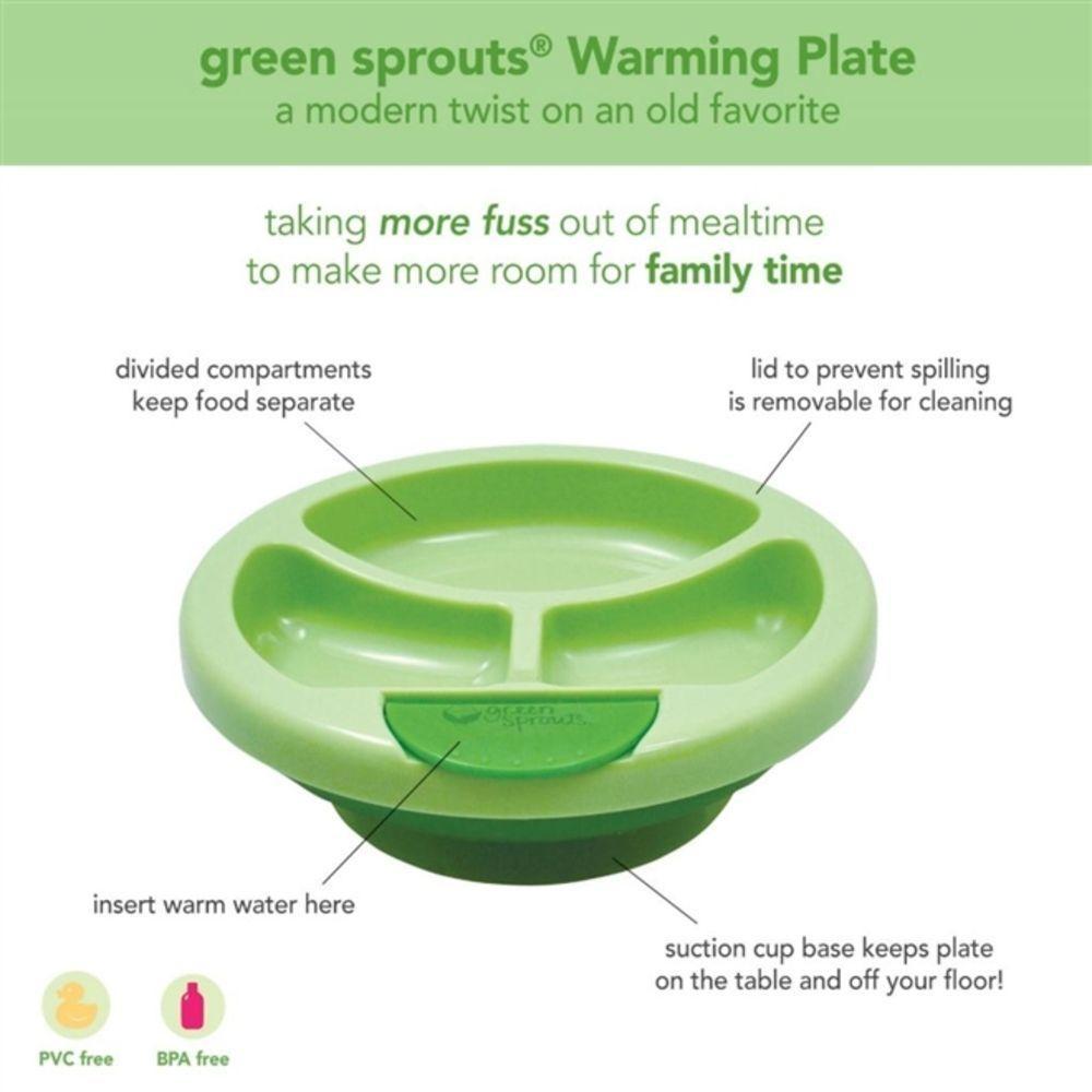 Prato Infantil Termico Ventosa Pratinho Papinha Bebe Aquecida Pote 3 Divisorias - 4