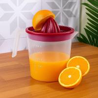Espremedor Limao Laranja Manual Jarra Suco De Frutas Dosador Portatil 1,2l Alca Suqueira Agua Bebidas - 3