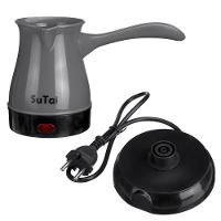 Cafeteira Eletrica 600w Maquina De Cafe Expresso Europeu Turco Aquecedor De Agua Cinza - 1