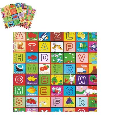 Kit Tapete Infantil 4 Placas Eva Tatame Didatico Grande Alfabeto Colorido Bebe Educativo Montavel 60x60cm