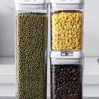 Kit 7 Potes Hermetico Completo 35 Adesivos Conjunto Profissional Cozinha Acrilico Alimentos Organizacao Cozinha Freezer - 6