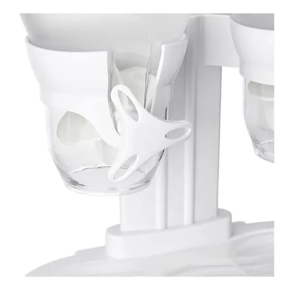 Dispenser De Cereais Duplo Em Acrilico Porta Mantimentos Alimentos E Graos De Mesa E Bancada Luxo - 4