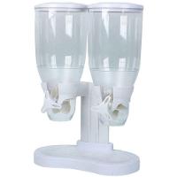 Dispenser De Cereais Duplo Em Acrilico Porta Mantimentos Alimentos E Graos De Mesa E Bancada Luxo - 3