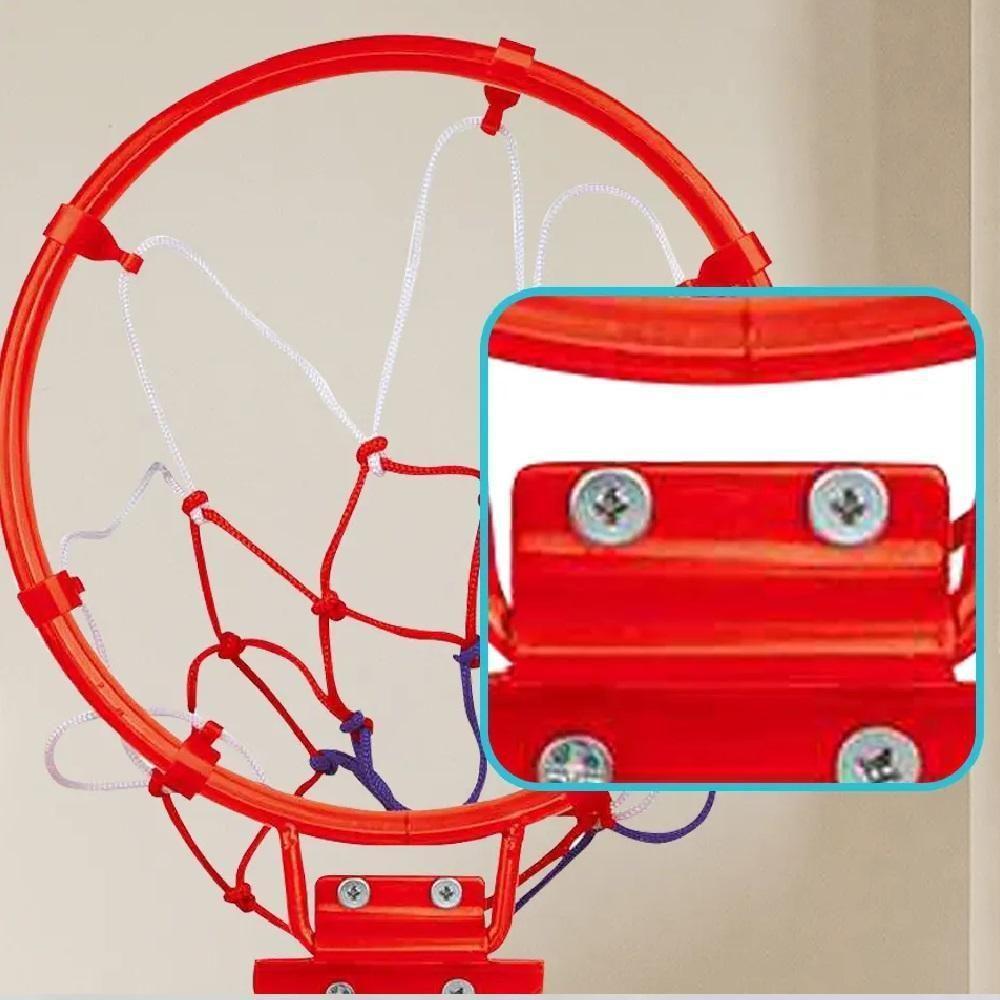 Cesta Tabela De Basquete Infantil 40cm Retratil Aro Mini Rede Para Porta Parede Jogo Esporte Diversao - 6