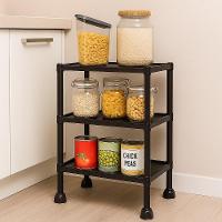 Organizdor Modular Estante 3 Prateleira Multiuso Cozinha Lavaderia Banheiro Rack Porta Obejtos Brinquedos Portatil - 2