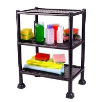 Organizdor Modular Estante 3 Prateleira Multiuso Cozinha Lavaderia Banheiro Rack Porta Obejtos Brinquedos Portatil