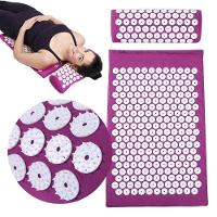 Tapete Acumputura Colchonete Yoga Travesseiro Kit Acupressão Almofada Massageador Zen Pillow Alivio Dores Relaxamento Co - 1