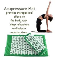 Tapete Acumputura Colchonete Yoga Travesseiro Kit Acupressão Almofada Massageador Zen Pillow Alivio Dores Relaxamento Co - 3