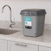 Lixeira Click Pia Cozinha Consultorio Cesto De Lixo Bancada Tampa Smart Chao Banheiro