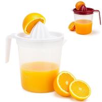 Espremedor Limao Laranja Manual Jarra Suco De Frutas Dosador Portatil 1,2l Alca Suqueira Agua Bebidas - 1