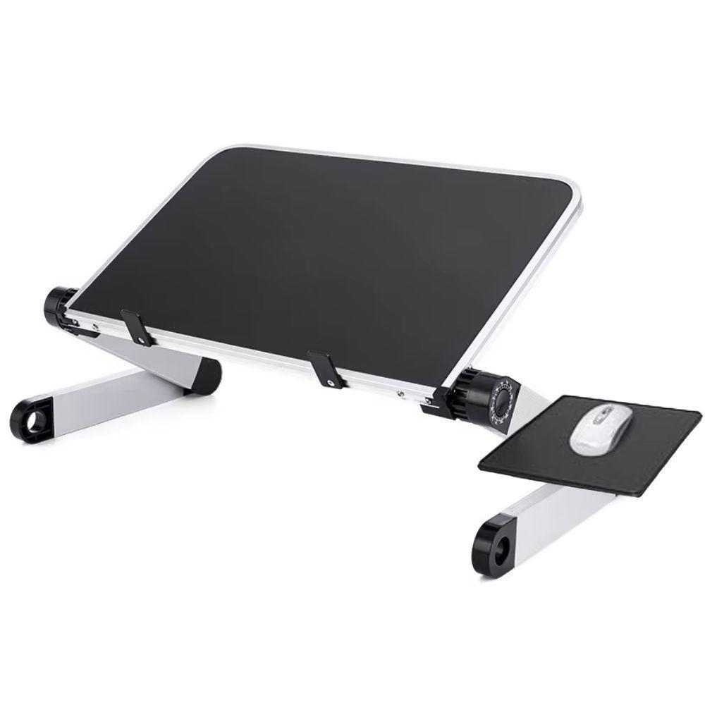 Mesa Notebook Dobravel Aluminio Multifuncional Suporte Ajustavel Articulavel 360° Mousepad Portatil Cama Sofa Home Offic - 3