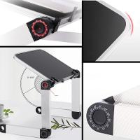 Mesa Notebook Dobravel Aluminio Multifuncional Suporte Ajustavel Articulavel 360° Mousepad Portatil Cama Sofa Home Offic - 7