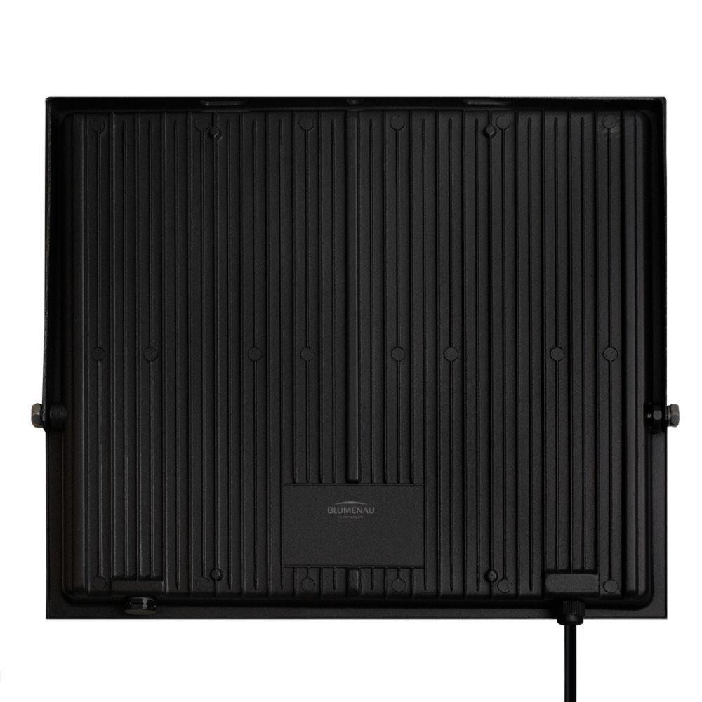 Refletor Blumenau De Led Slim 200w 3000k Preto Bivolt - 4