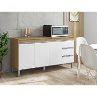 Armário Gabinete Para Pia Andreia S/tampo 150cm 3 Portas 3 Gavetas Am/bc- Ajl Móveis - 2