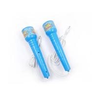 Kit Microfone Infantil Duplo Com Pedestal Conecta No Celular Som E Luz De Led Karaoke Rock Hero Squad Menino - 6