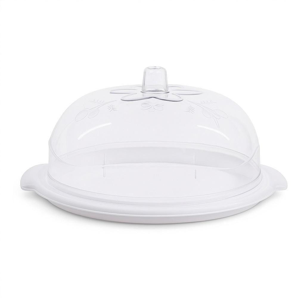 Boleira Porta Bolo 5 Em 1 Cupula Suporte Tampa Prato Paes Sobremesa Confeitaria Lanchonete Padaria Bandeja Multiuso - 6