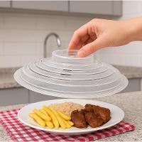 Tampa Microondas Bpa Free Protetora De Alimentos Plastico Anti Sujeira Respingo Prato Cozinha 26cm - 2