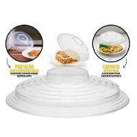 Tampa Microondas Bpa Free Protetora De Alimentos Plastico Anti Sujeira Respingo Prato Cozinha 26cm - 3